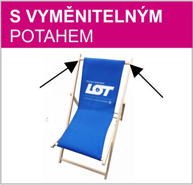 lehátka s vyměnitelným potahem