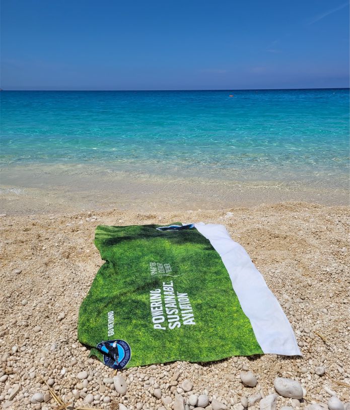 Plážový ručník s potiskem loga / personalizací